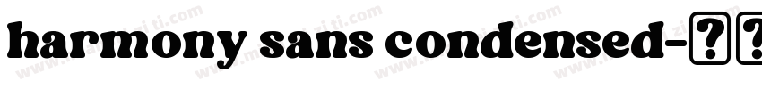 harmony sans condensed字体转换